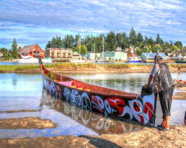 Paddle In Swinomish 8x10 on metal
